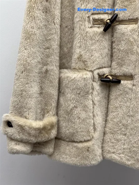 Maxmara mid-length shearling coat